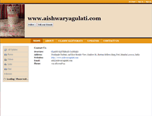 Tablet Screenshot of aishwaryagulati.com